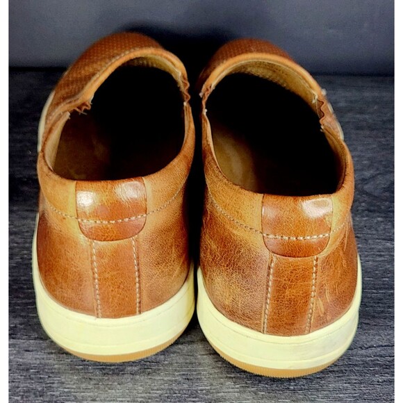 Johnston & Murphy Kinnon Perfed Jogger Oxford - Tan Leather Size 10.5M D17